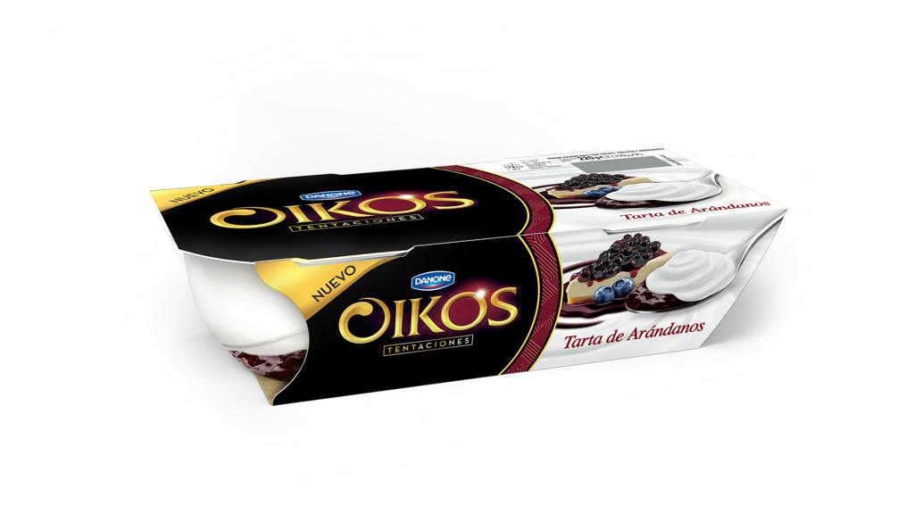 Packshot Oikos Tentaciones Tarta de Arandanos Packshot Oikos诱惑蓝莓蛋糕