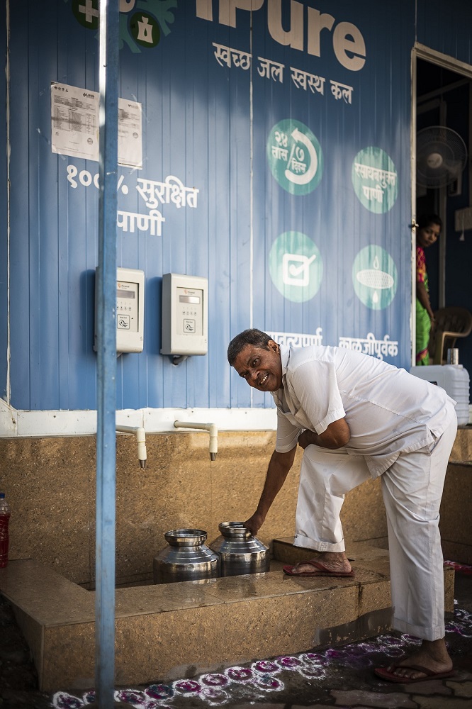 Image kiosque à eau en Inde - Danone 图片:印度的水亭-网络彩票平台